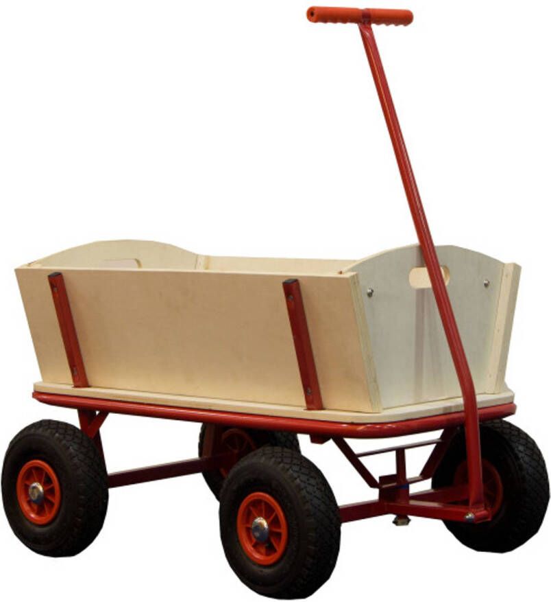 Sunny Billy Beach Wagon Bolderkar Van Blank Hout Bolderwagen Met Luchtbanden