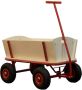 Sunny Billy Beach Wagon Bolderkar Van Blank Hout Bolderwagen Met Luchtbanden - Thumbnail 1