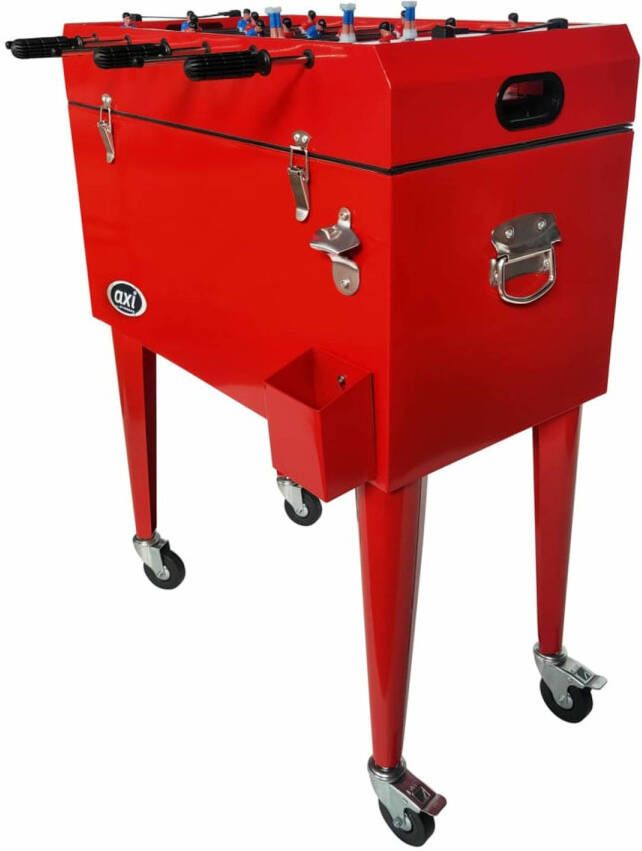 AXI Koelbox met voetbaltafel 65 L rood
