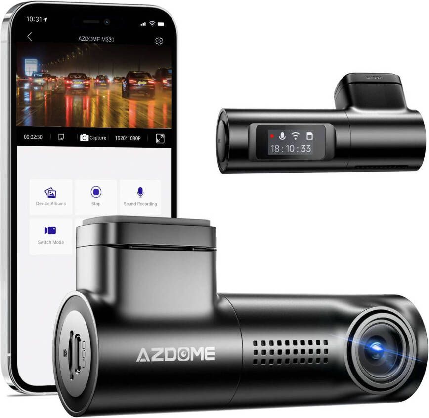 AZDome M330 FullHD Wifi dashcam