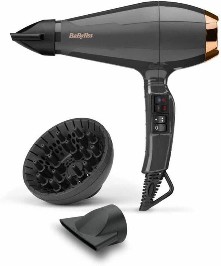 BaByliss Italian Air Pro 2200 6719DE haardroger 75mm Blaasmond 90mm Blaasmond Diffuser Föhn - Foto 2