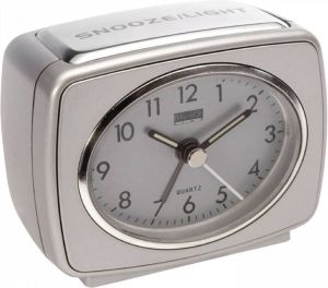 Balance time Quartz Alarm Clock Analogue Silver