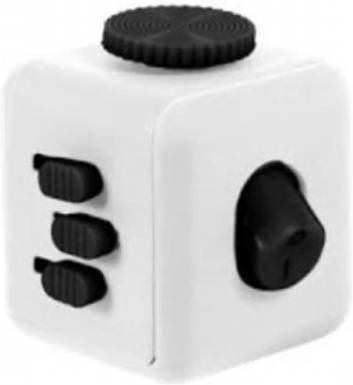 Banzaa Fidget Cube Wriemelkubus -Anti-Stress Speelgoed Wriemel Stick Wit Zwart