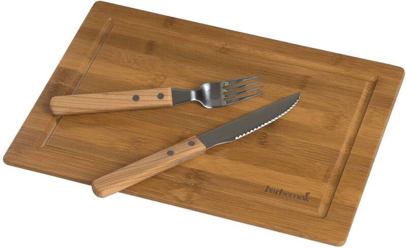 Barbecook steak dinnerset Bamboo 1 persoon