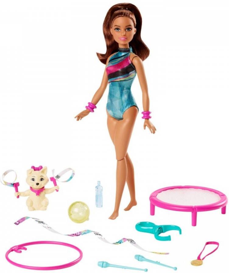 Barbie tienerpop Spin &apos;n Twirl Gymnast 29 cm