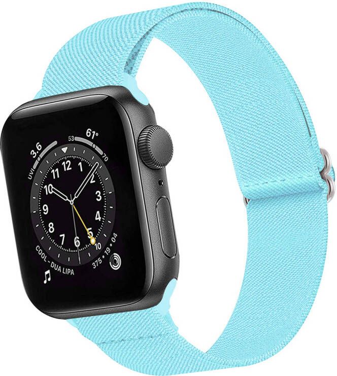 Basey Apple Watch 1-8 SE 42 44 45 mm Bandje Stof Nylon Apple Watch Band Smart watch Bandje