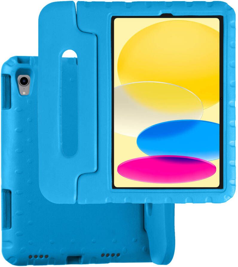 Basey iPad 10 Hoesje Kinder Hoes Shockproof Cover Kindvriendelijke iPad 2022 Hoes Kids Case Blauw