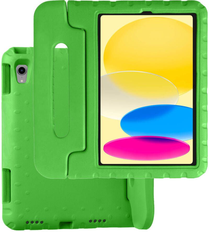 Basey iPad 10 Hoesje Kinder Hoes Shockproof Cover Kindvriendelijke iPad 2022 Hoes Kids Case Groen