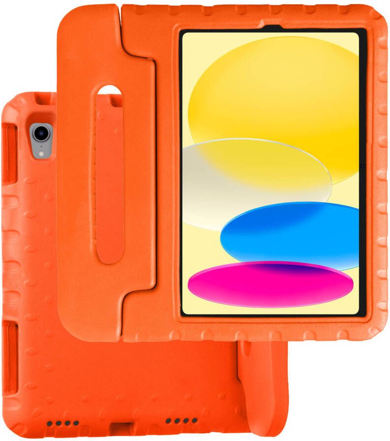 Basey iPad 10 Hoesje Kinder Hoes Shockproof Cover Kindvriendelijke iPad 2022 Hoes Kids Case Oranje