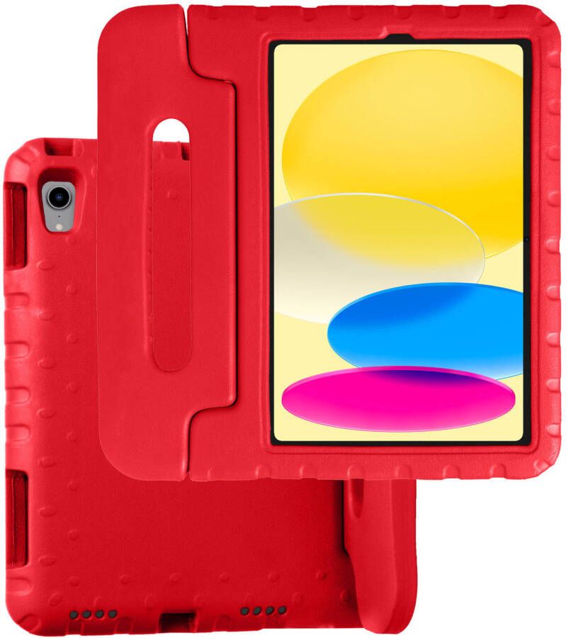 Basey iPad 10 Hoesje Kinder Hoes Shockproof Cover Kindvriendelijke iPad 2022 Hoes Kids Case Roze