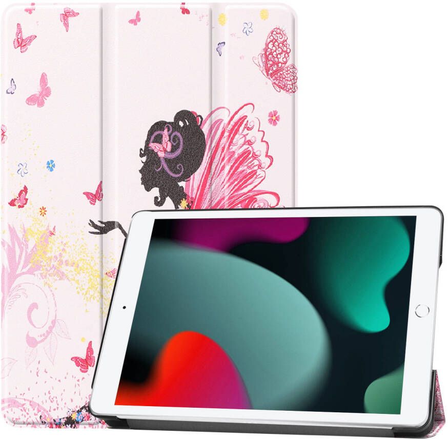 Basey iPad 10.2 2019 Hoes Book Case Hoesje iPad 10.2 2019 Hoesje Hard Cover Case Hoes Elfje