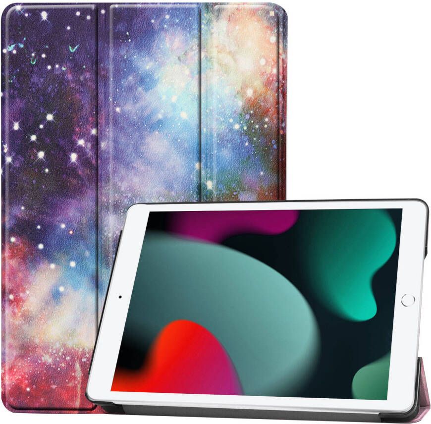 Basey iPad 10.2 2019 Hoes Book Case Hoesje iPad 10.2 2019 Hoesje Hard Cover Case Hoes Galaxy