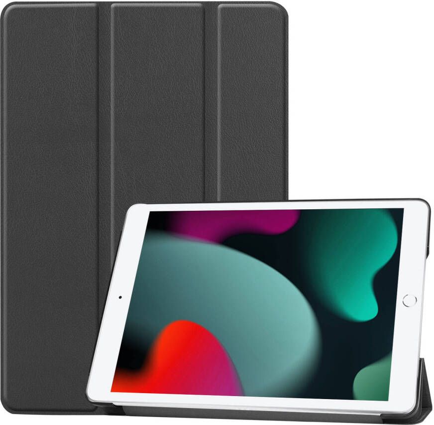 Basey iPad 10.2 2020 Hoes Book Case Hoesje iPad 10.2 2020 Hoesje Hard Cover Case Hoes Zwart