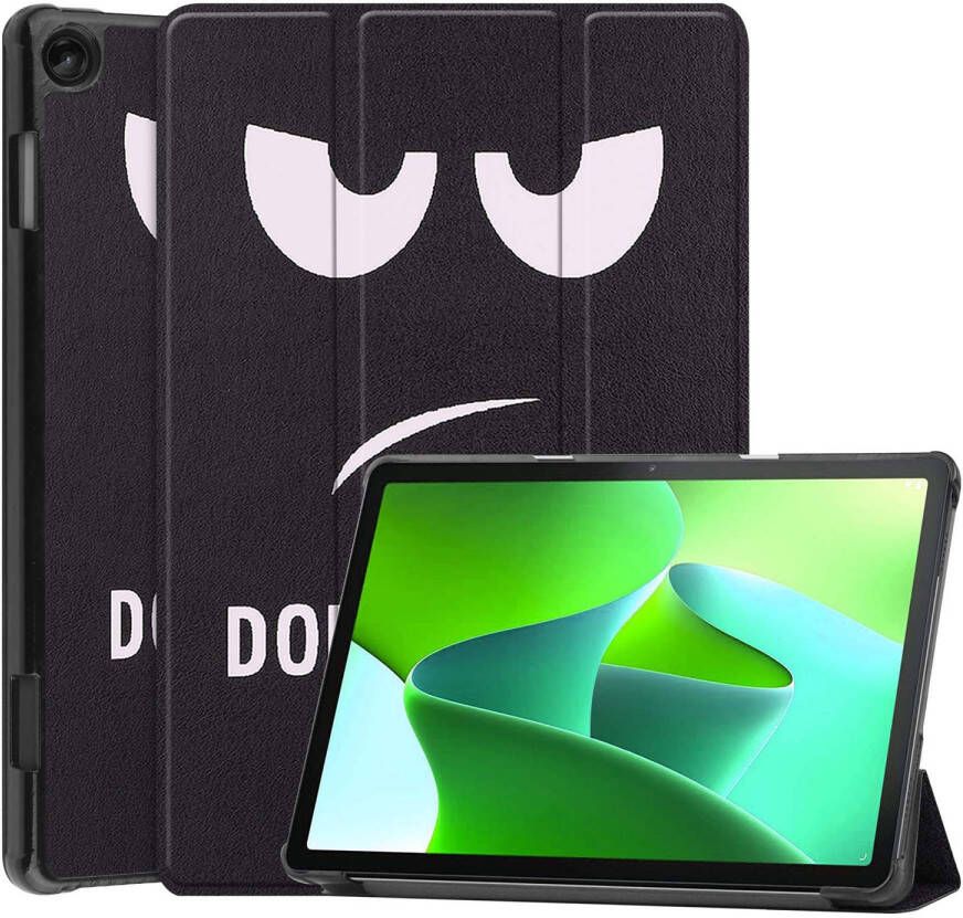 Basey Lenovo Tab M10 (3rd gen) Hoesje Kunstleer Hoes Case Cover Lenovo Tab M10 (3rd gen)-Don&apos;t Touch Me