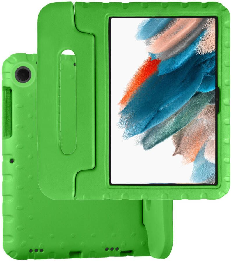 Basey Samsung Galaxy Tab A8 Kinderhoesje Foam Case Hoesje Cover Hoes Samsung Galaxy Tab A8-Groen