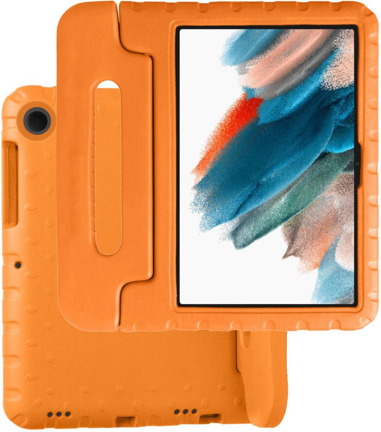 Basey Samsung Galaxy Tab A8 Kinderhoesje Foam Case Hoesje Cover Hoes Samsung Galaxy Tab A8-Oranje