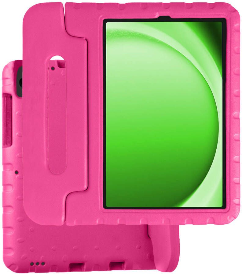 Basey Samsung Galaxy Tab A9 Hoesje Kinder Hoes Shockproof Cover Kindvriendelijke Samsung Tab A9 Hoes Kids Case Roze