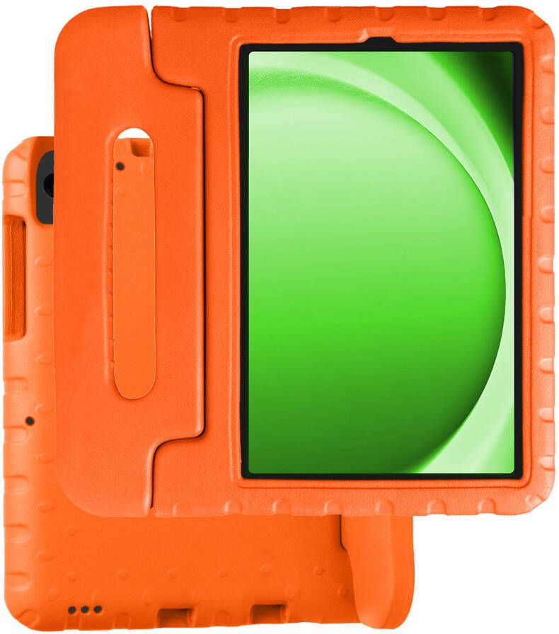 Basey Samsung Galaxy Tab A9 Kinderhoesje Foam Case Hoesje Cover Hoes Samsung Galaxy Tab A9-Oranje