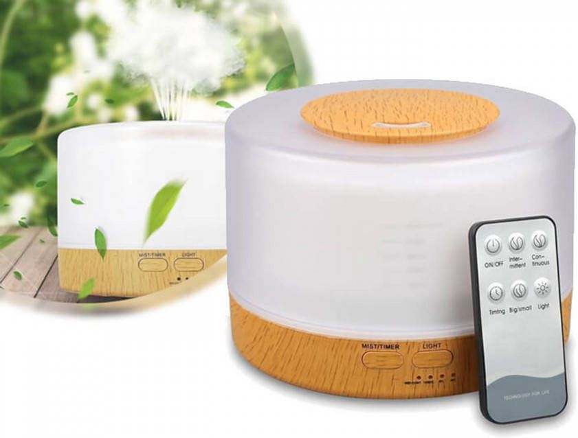 Basic FEDEC Aroma Diffuser XXL Verdamper met RGB LED Moodlight 500ml