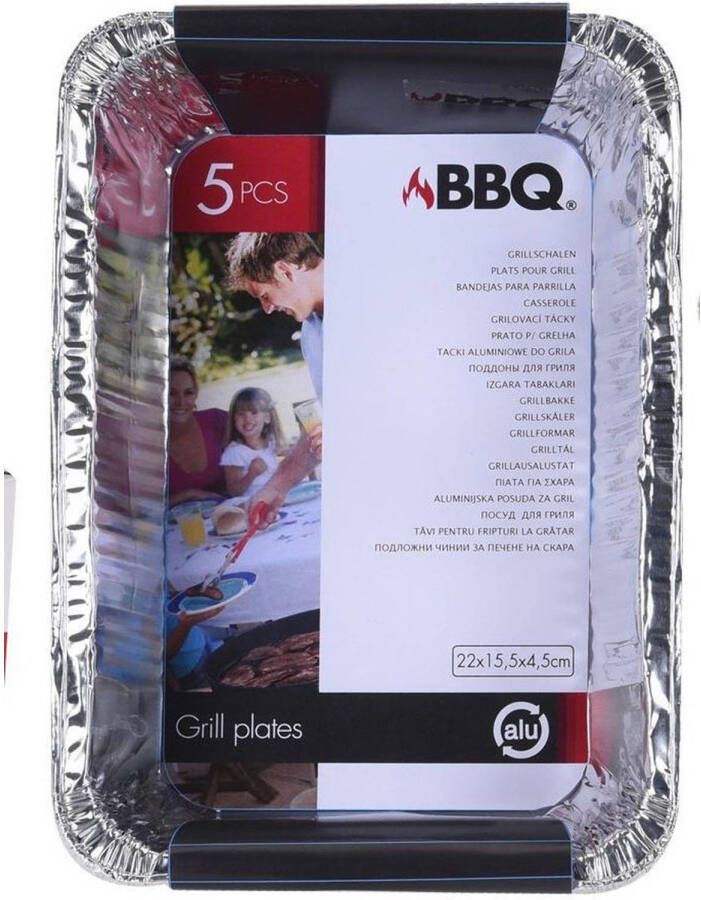 BBQ Aluminium Bereidingsbakjes 5 Stuks