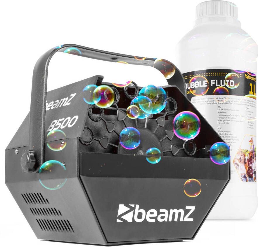 BeamZ Bellenblaasmachine B500 bubble machine incl. 1 liter bellenblaasvloeistof