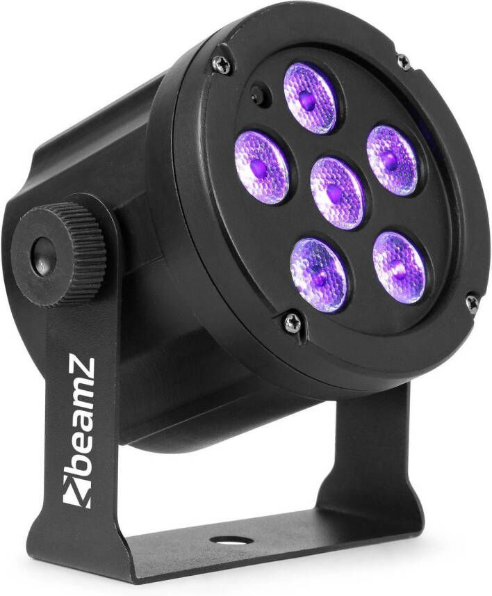 BeamZ Blacklight SlimPar30 UV blacklight lamp met 6x 2W LED&apos;s Zwart