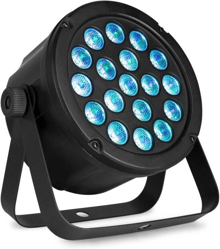 BeamZ LED PAR lamp SlimPar45 Krachtige LED PAR lamp met 18x 3W LED&apos;s (RGB)