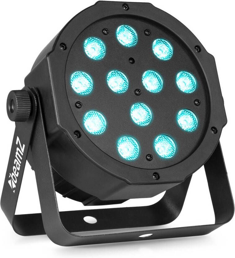BeamZ LED par SlimPar37 DMX LED discolamp met 12 LED&apos;s van 4W RGBW Incl. afstandsbediening