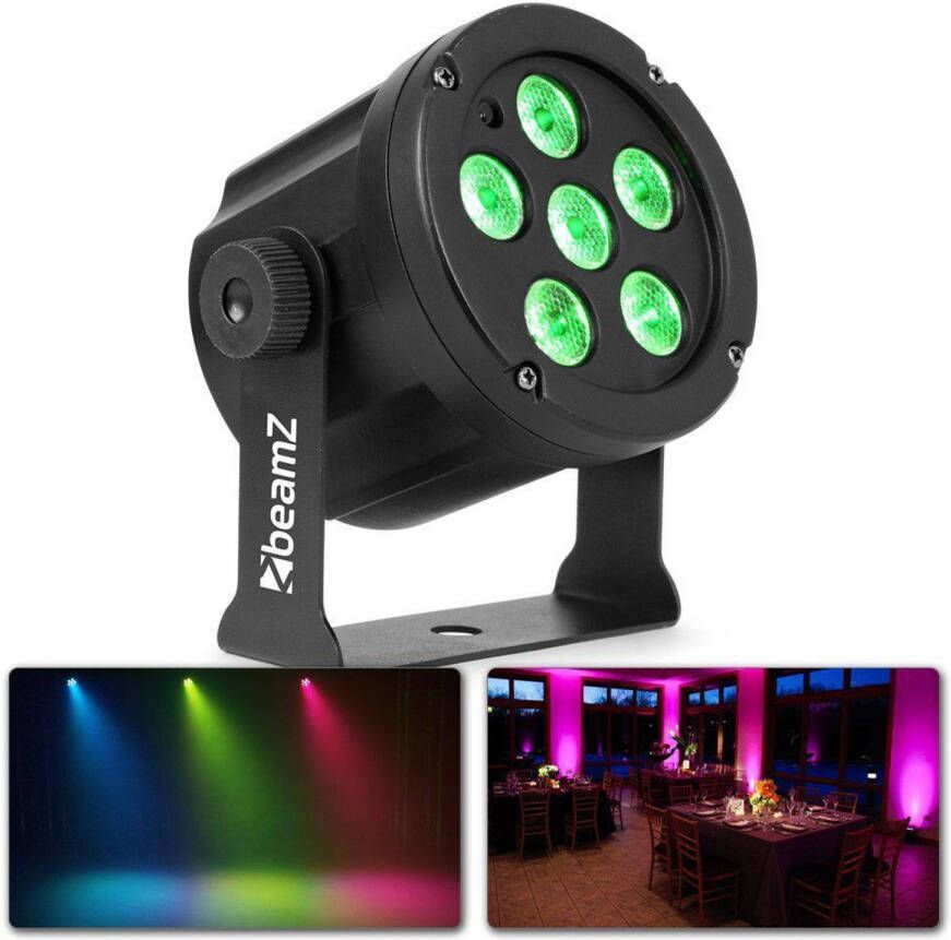 BeamZ SlimPar30 Compacte LED spot voor sfeerlicht in zalen op podia clubs etc.
