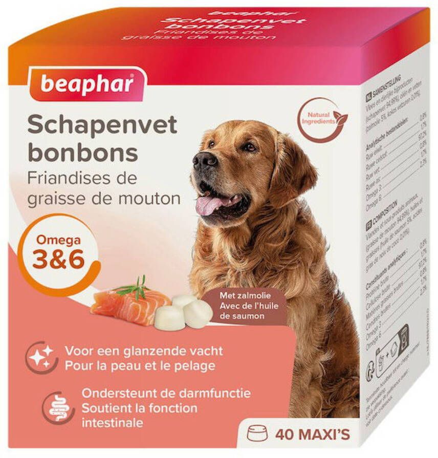 Beaphar Schapenvet Bonbons Zalm hondensnack