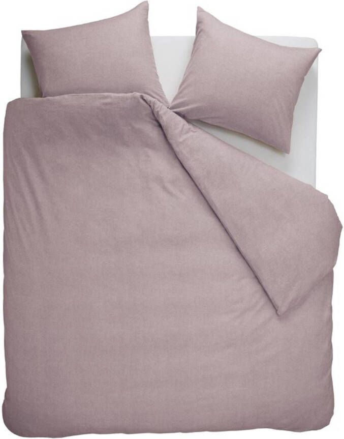 Beddinghouse Flanel Dekbedovertrek Frost Mauve-Lits-jumeaux (240 x 200 220 cm)