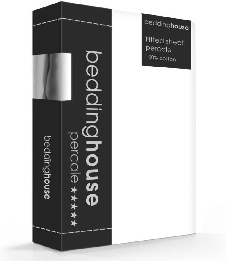 Beddinghouse Hoeslaken Percal White-80 90 x 200 cm