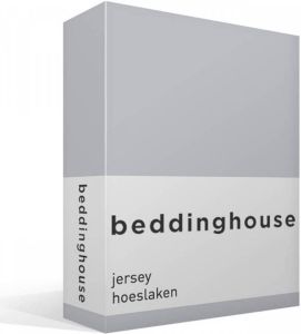 Beddinghouse Jersey Hoeslaken 100% Gebreide Jersey Katoen 2-persoons (140x200 220 Cm) Light Grey