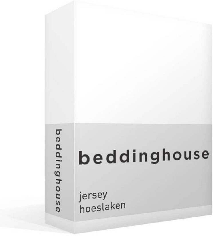 Beddinghouse hoeslaken jersey white-80 90 x 200 210 cm