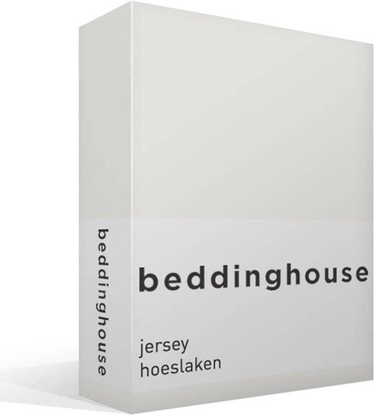 Beddinghouse hoeslaken Jersey Eenpersoons 80 90x200 210 220 cm Off white