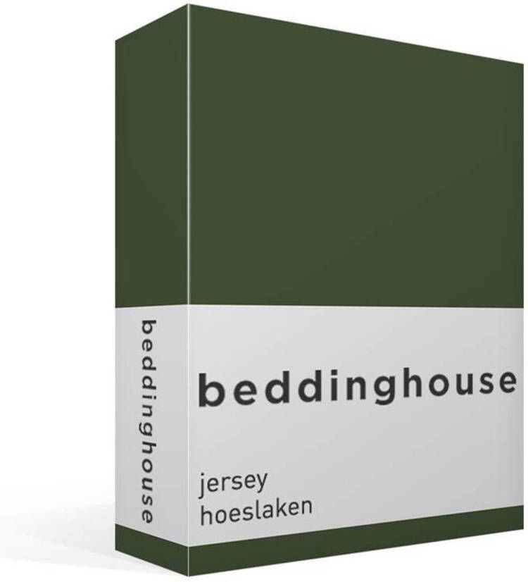 Beddinghouse Hoeslaken Jersey Dark Green-2-persoons (140 x 200 210 220 cm)