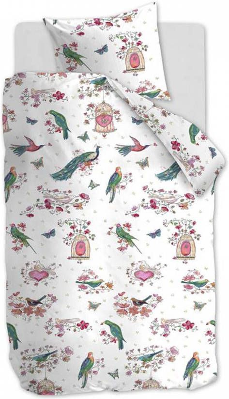 Beddinghouse Kids Sweet Birds dekbedovertrek Katoen 1-persoons (140x200 220 cm + 1 sloop) Pink