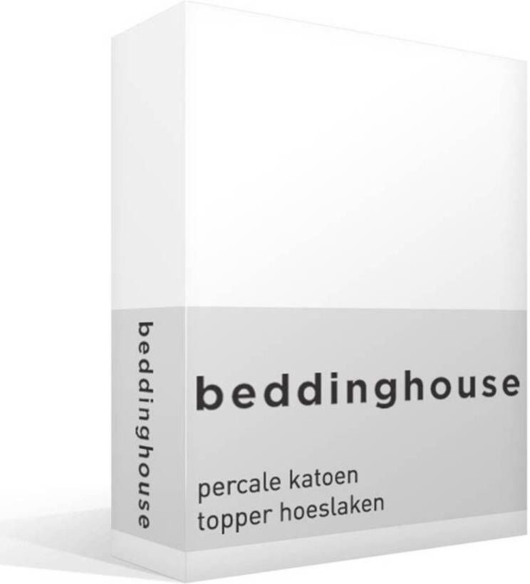 Beddinghouse percale katoen topper hoeslaken