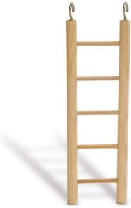 Beeztees Ladder 8 treden Vogelspeeltje Bruin 36cm 1