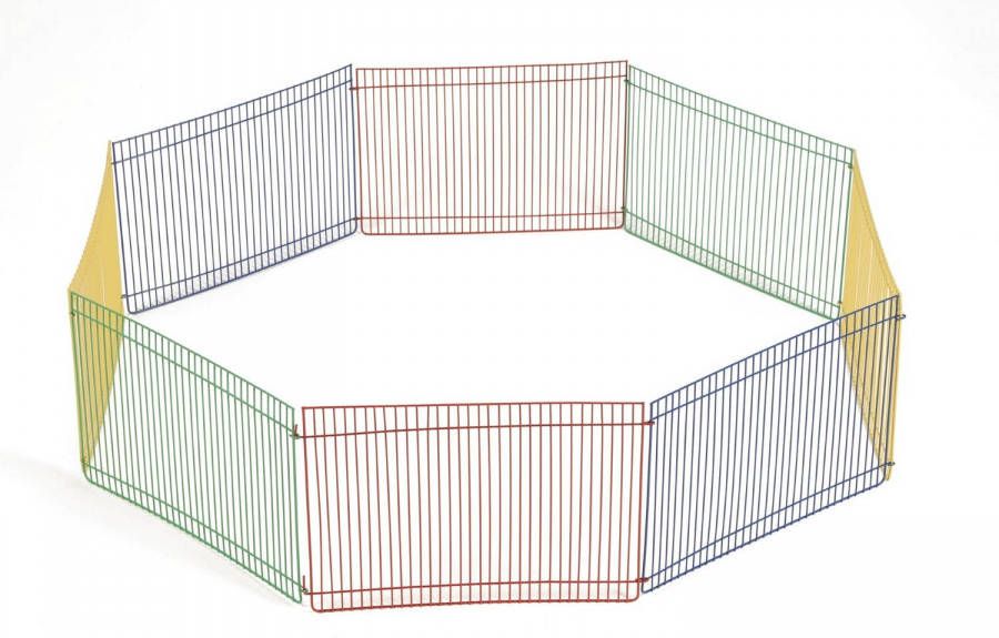 Beeztees 8 Panelen Knaagdierenren 85x85x34 cm Multicolor Klein