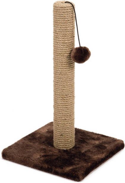 Beeztees Krabpaal Jute Bruin 25x25x42cm