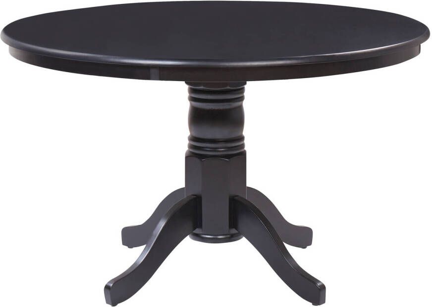 Beliani AKRON Ronde tafel-Zwart-MDF