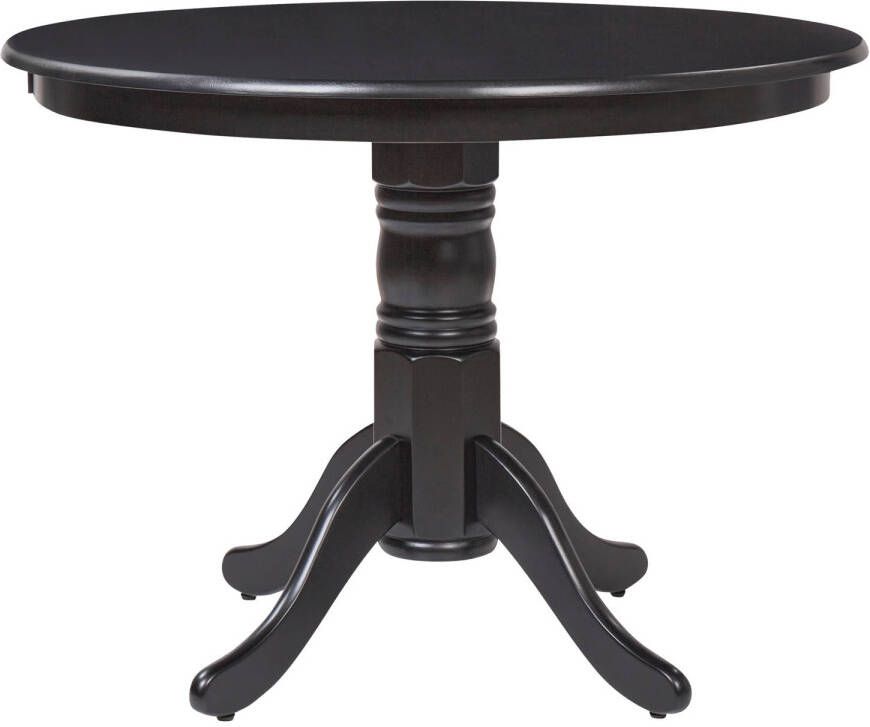 Beliani AKRON Ronde tafel-Zwart-MDF