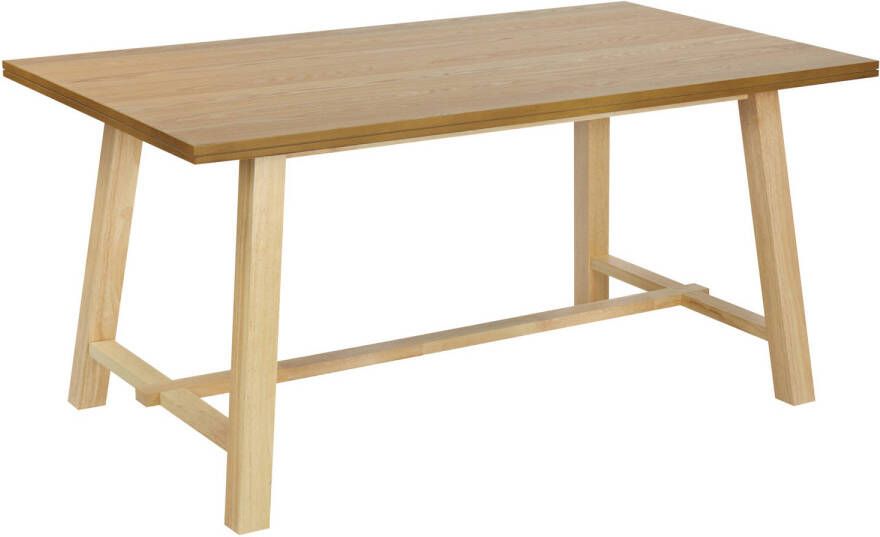 Beliani BARNES Eettafel-Lichte houtkleur-MDF