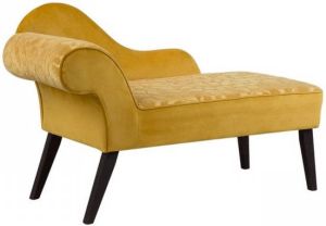 Beliani BIARRITZ Chaise longue (linkszijdig) geel