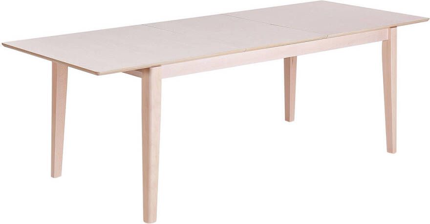 Beliani CROSBY Verlengbare tafel-Lichte houtkleur-MDF