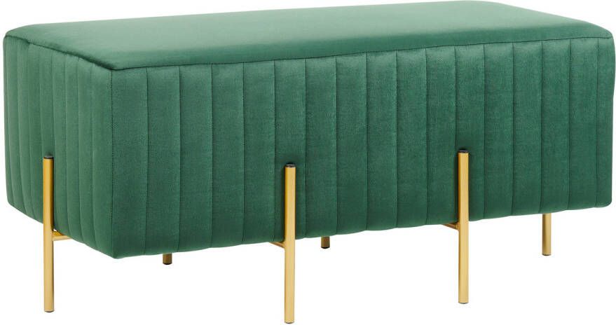 Beliani DAYTON Hocker-Groen-Fluweel
