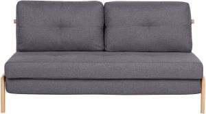 Beliani Edland Tweezitsbank-grijs-polyester