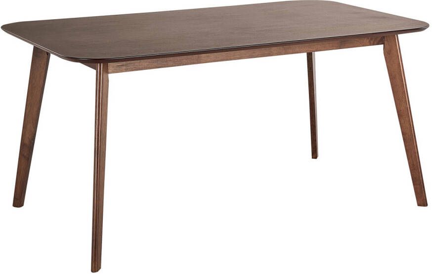 Beliani EPHRATA Eettafel-Donkere houtkleur-MDF