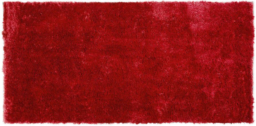 Beliani EVREN Vloerkleed rood 80x150